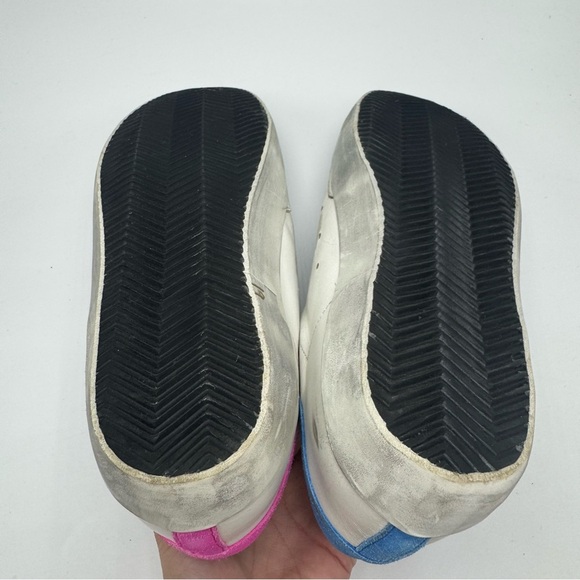 Golden Goose Sneakers Rare Pink & Blue Womens Size 41 US Size 11 GGDB Super-Star - Picture 4 of 11